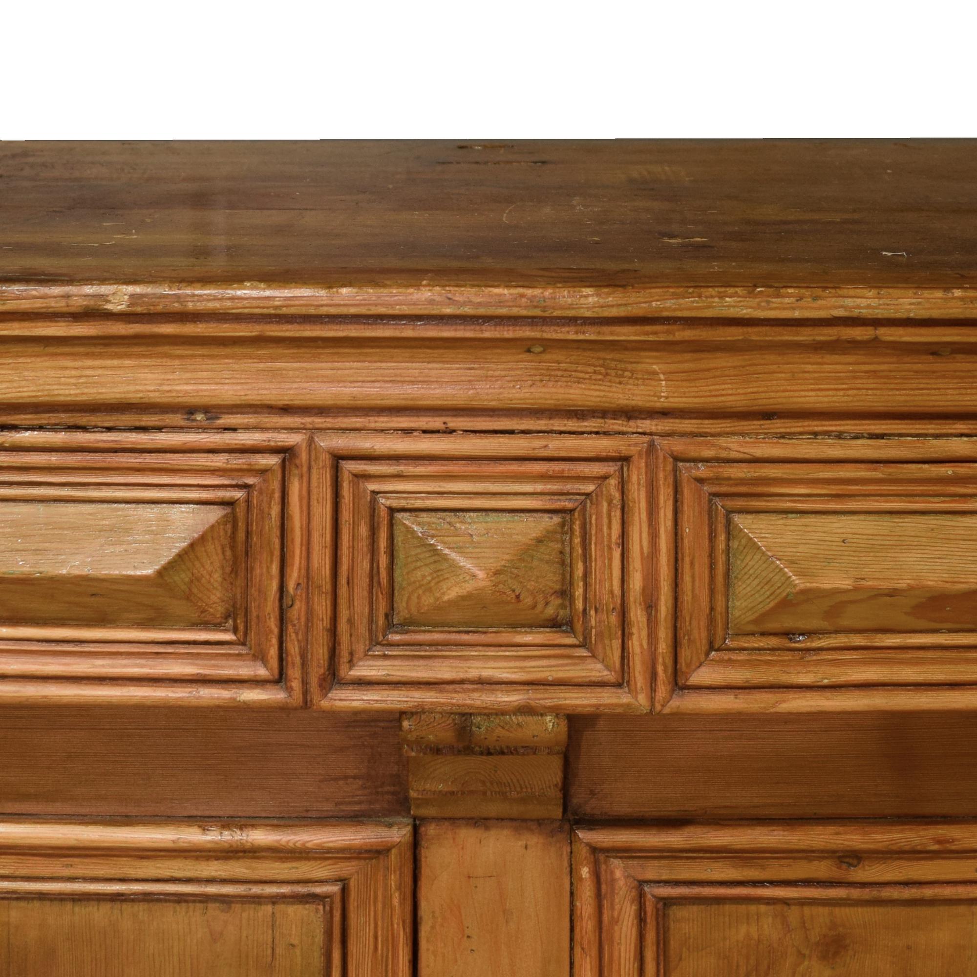 A Cafe Bar and Back Shelf 62.75" W x 22.5" D x 38" H — Italy, Early 19th Century
