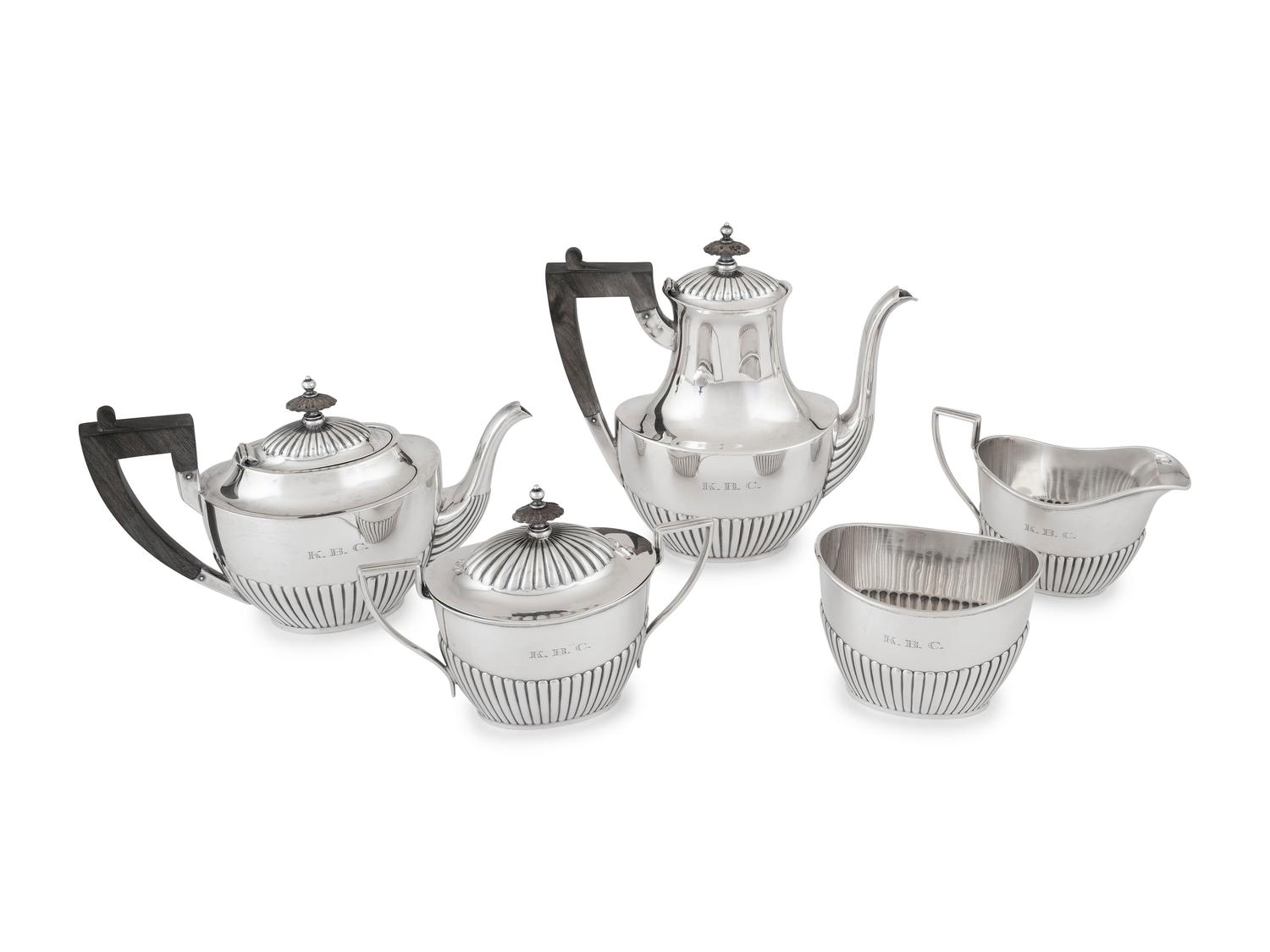 An American Silver Five-Piece Tea and Coffee Service