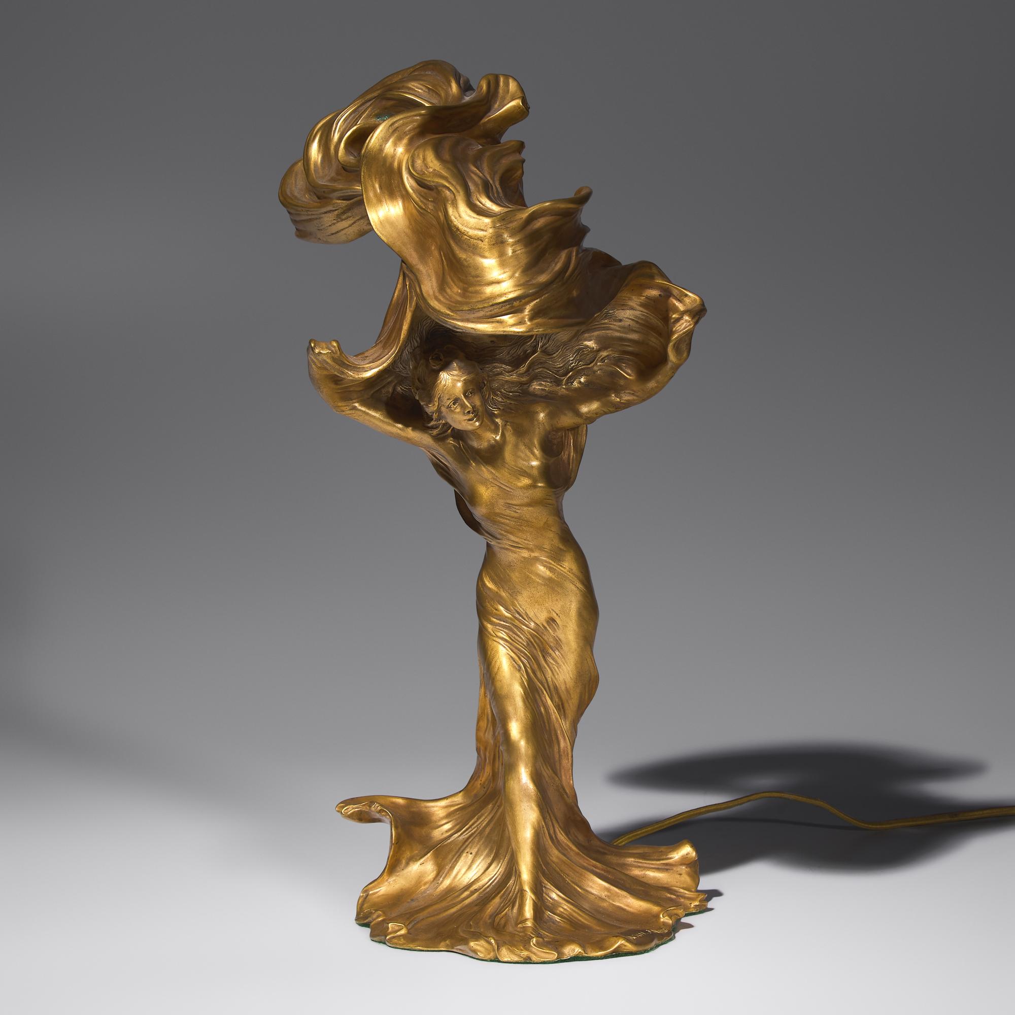 Bronze light sculpture