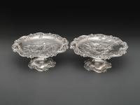 A Pair of American Silver Repousse Tazze