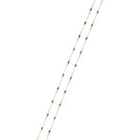 YELLOW GOLD, SAPPHIRE AND DIAMOND NECKLACE