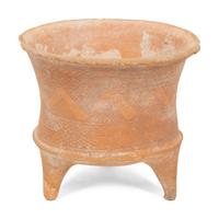Three Neolithic Style Earthenware Footed Vessels