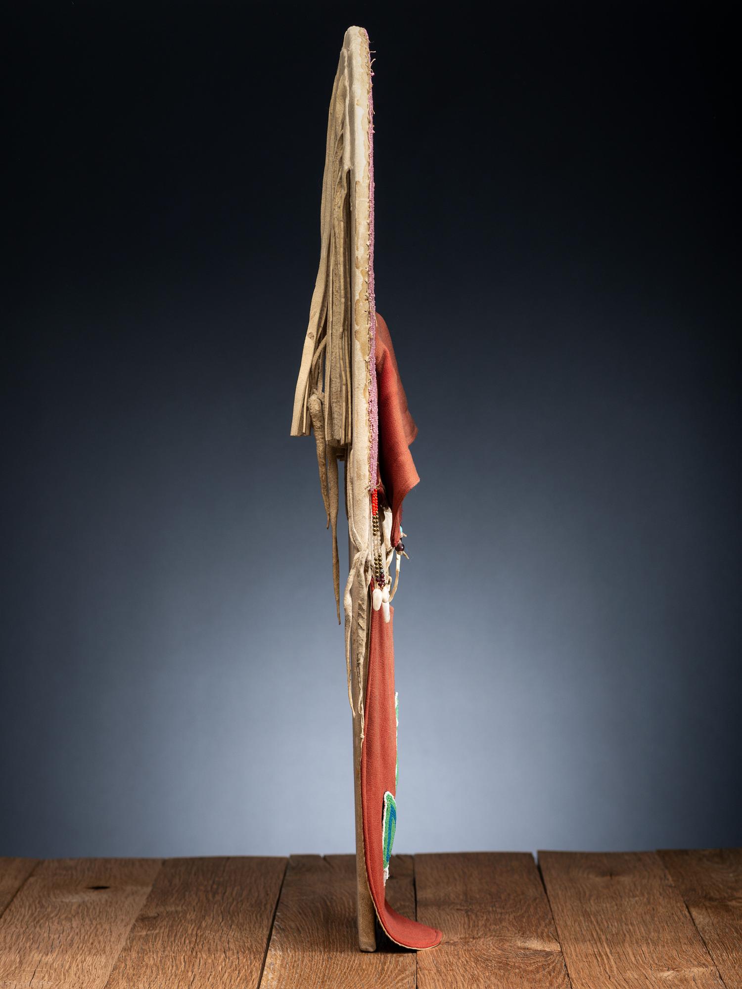 Nez Perce Child's Beaded Hide Cradle