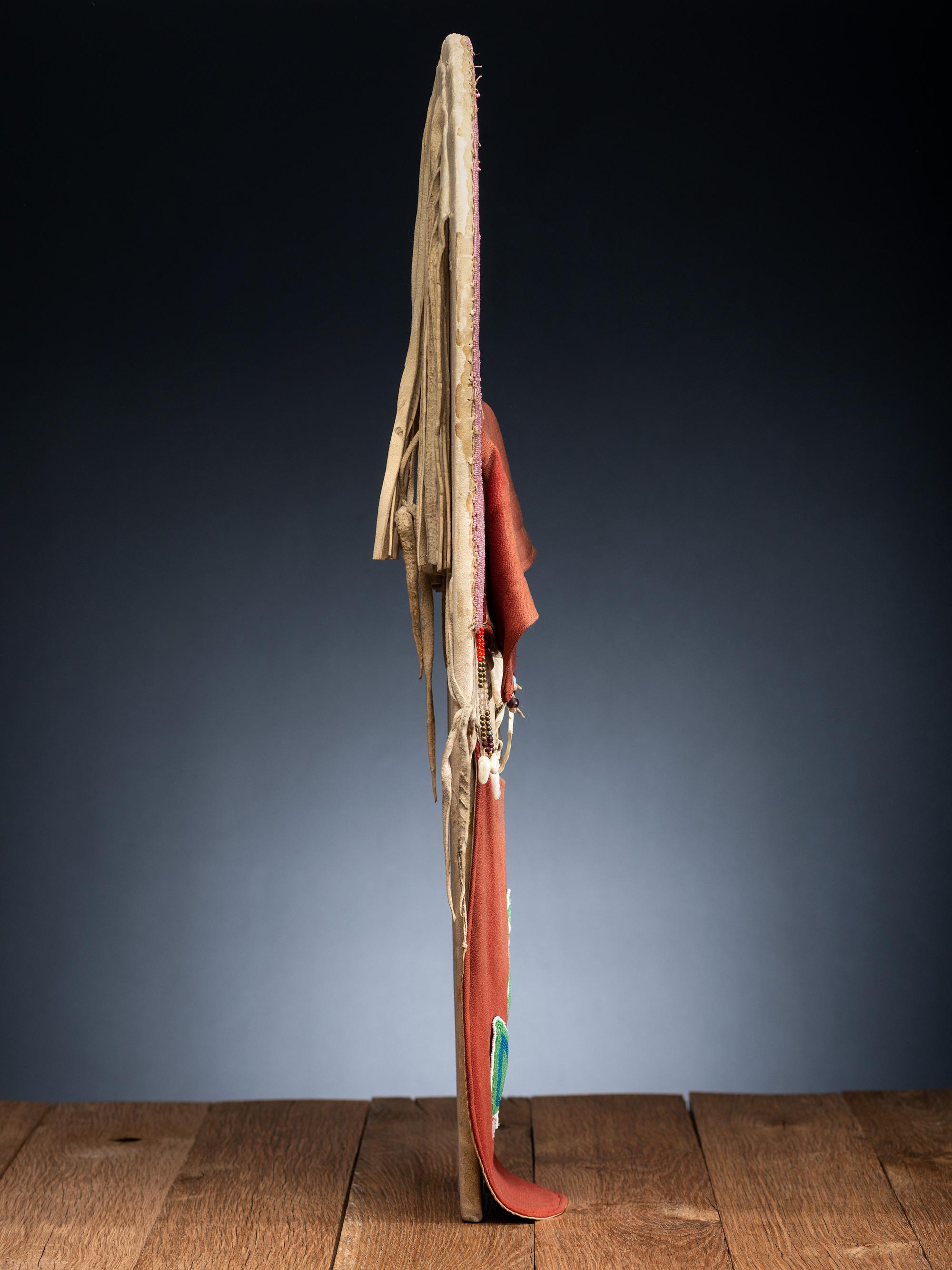 Nez Perce Child's Beaded Hide Cradle