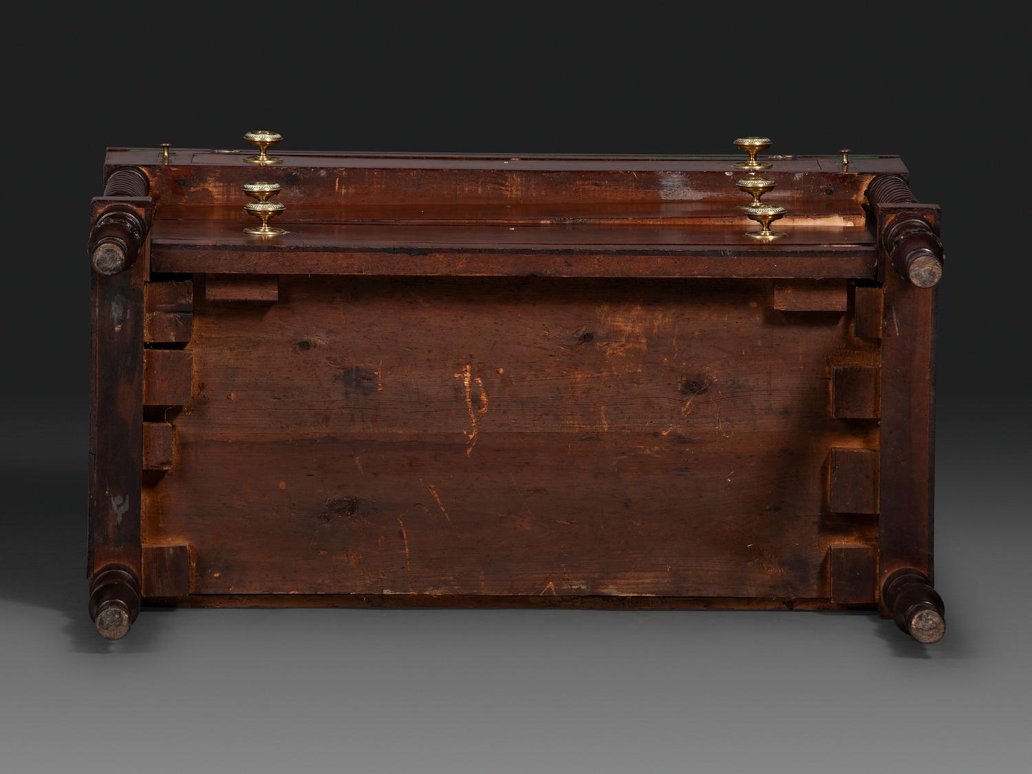 A Federal Carved and Figured Mahogany Lady's Writing Desk