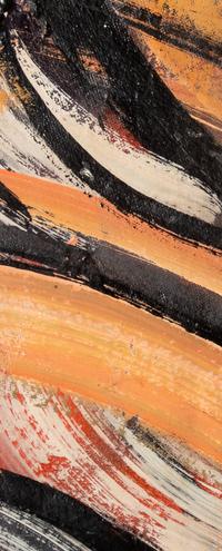Untitled Abstraction , accompanied by a photograph of the artist