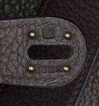 An Hermes Cafe Taurillon Clemence Lindy 34 Handbag, 13.5" x 8" x 7".
