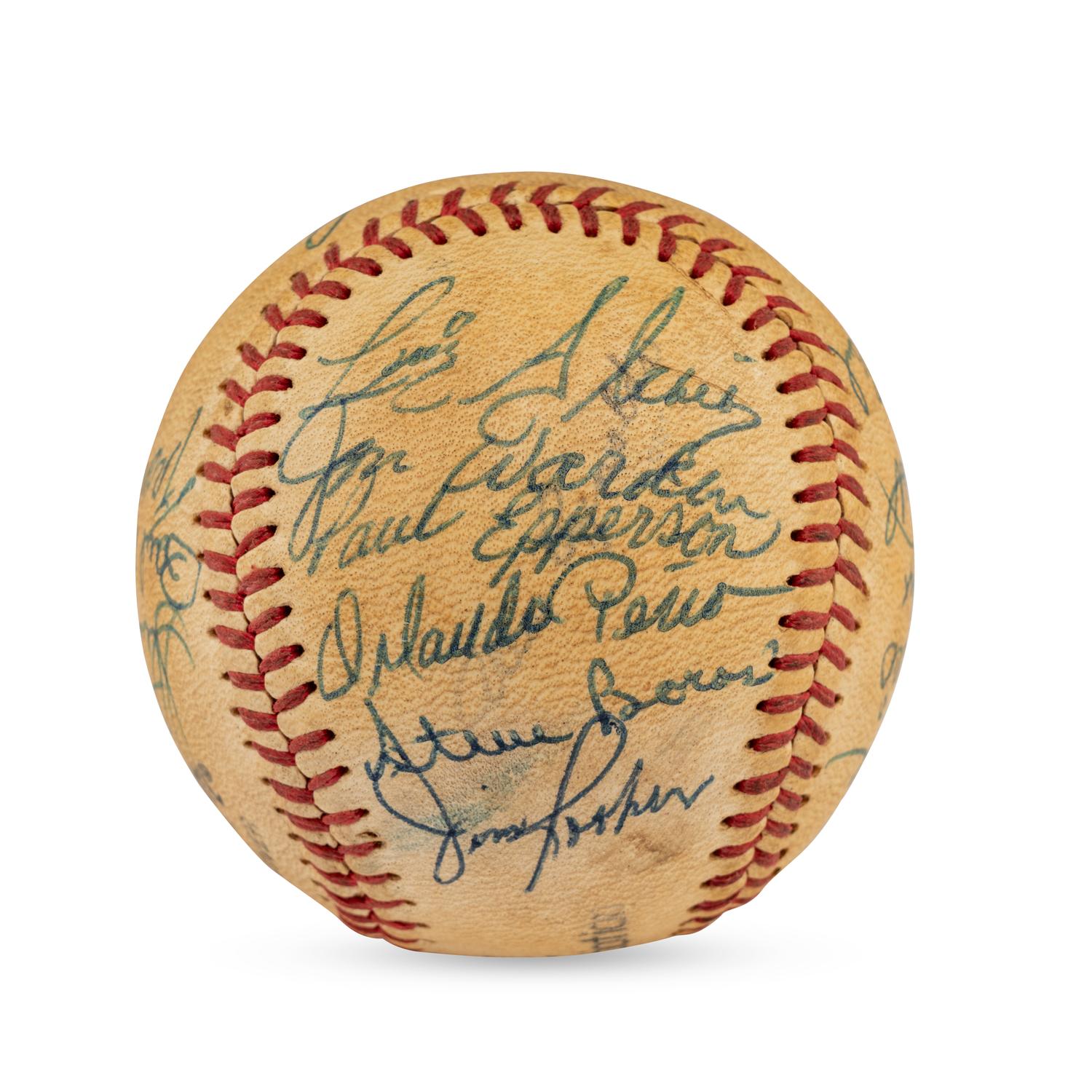 A 1960 Omaha Royals Team Signed Autograph Baseball