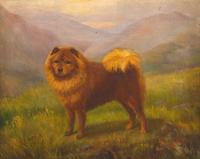 A Chow in a Mountainous Landscape