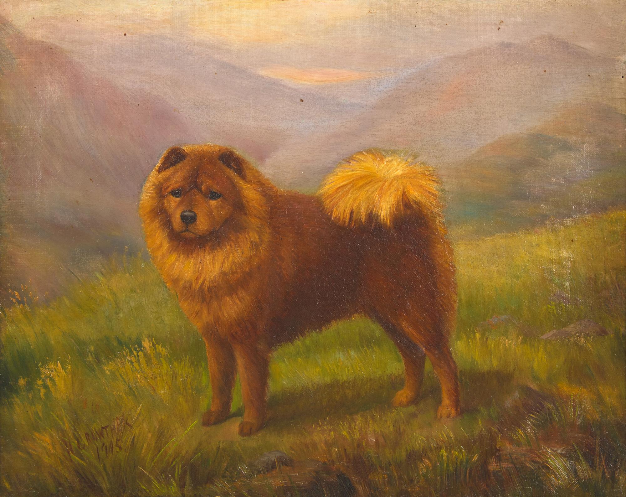 A Chow in a Mountainous Landscape