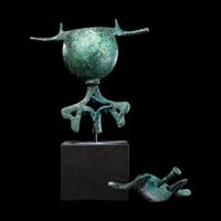 A Geometric Bronze Pyxis