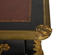 A Regence Style Gilt Bronze Mounted Ebonized Bureau Plat — LATE 19TH CENTURY