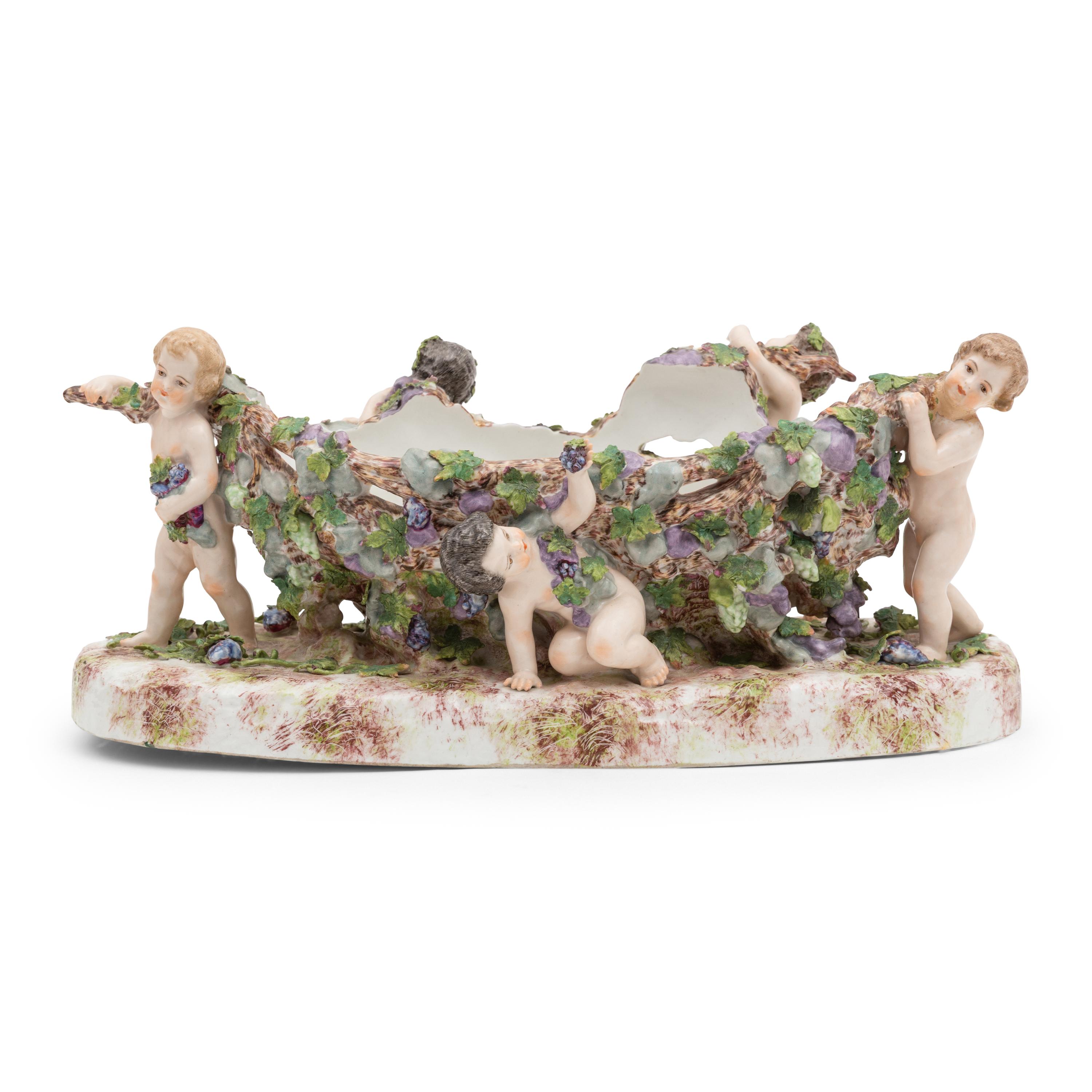 A large French Porcelain Centerpiece