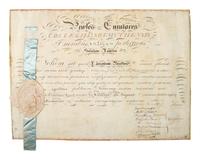 [NEW HAMPSHIRE]. Dartmouth College diploma, signed by prominent judges, 28 August 1811.