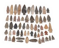 An Assortment of Flint Points and Blades