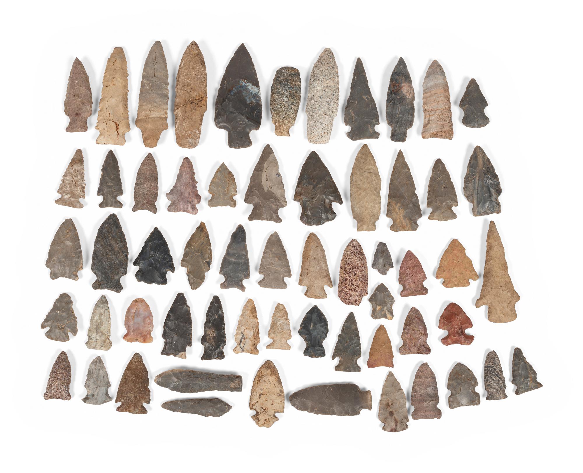 An Assortment of Flint Points and Blades