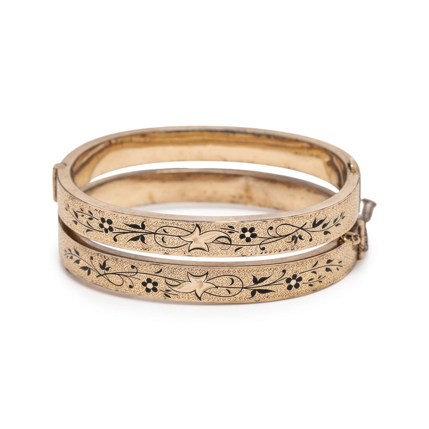VICTORIAN, TAILLE D'EPARGNE ENAMEL SET