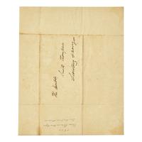 [Paulding, Hiram] Bainbridge, William. Autograph Letter, Signed