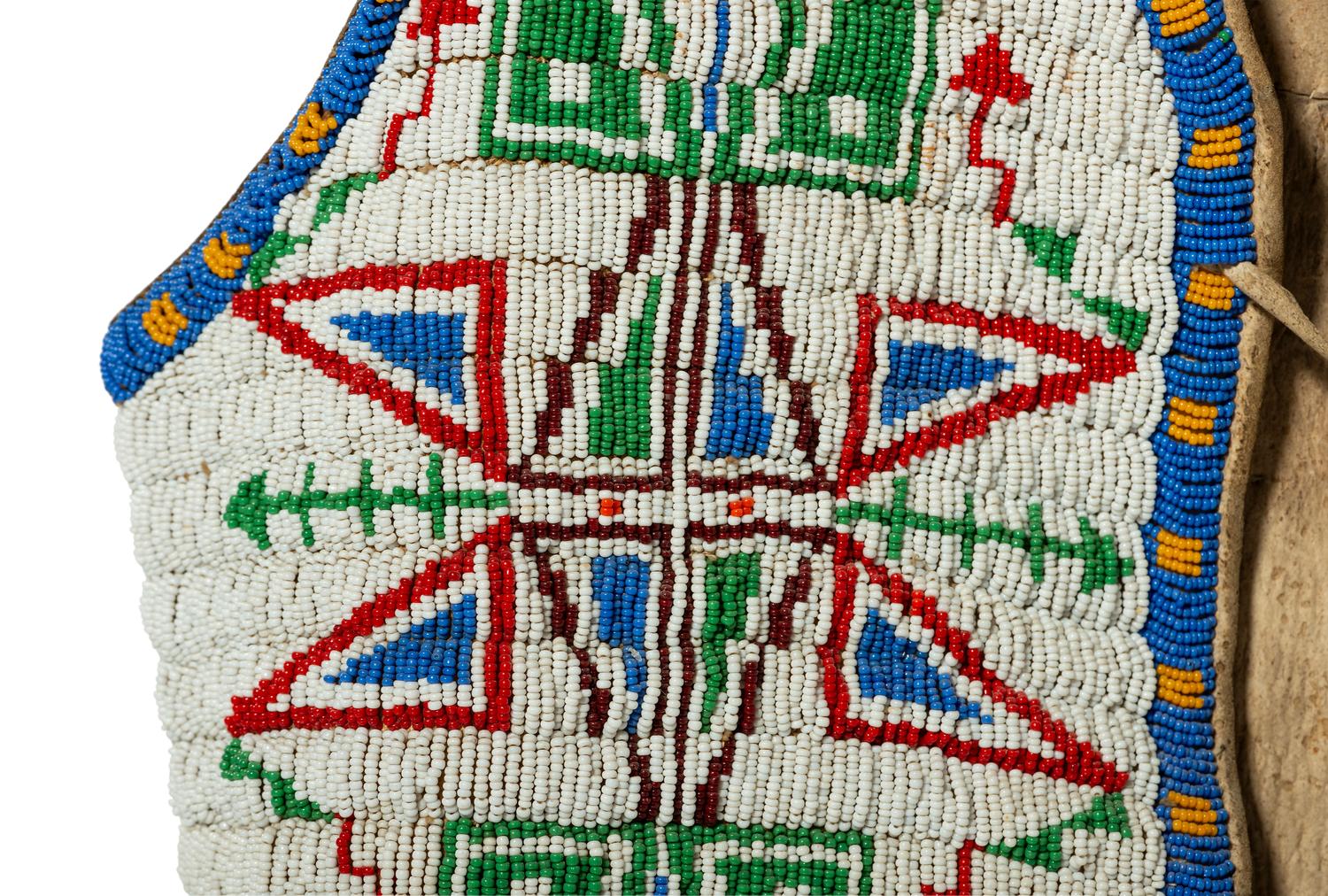 Plains Beaded Hide Vest