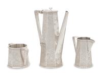 An American Silver Three-Piece Coffee Service