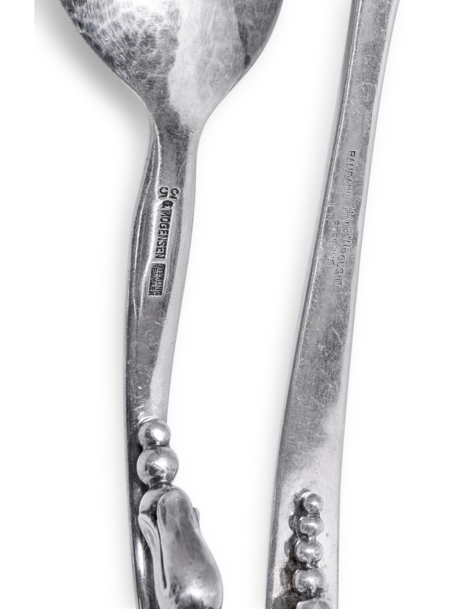 Two Silver Serving Spoons