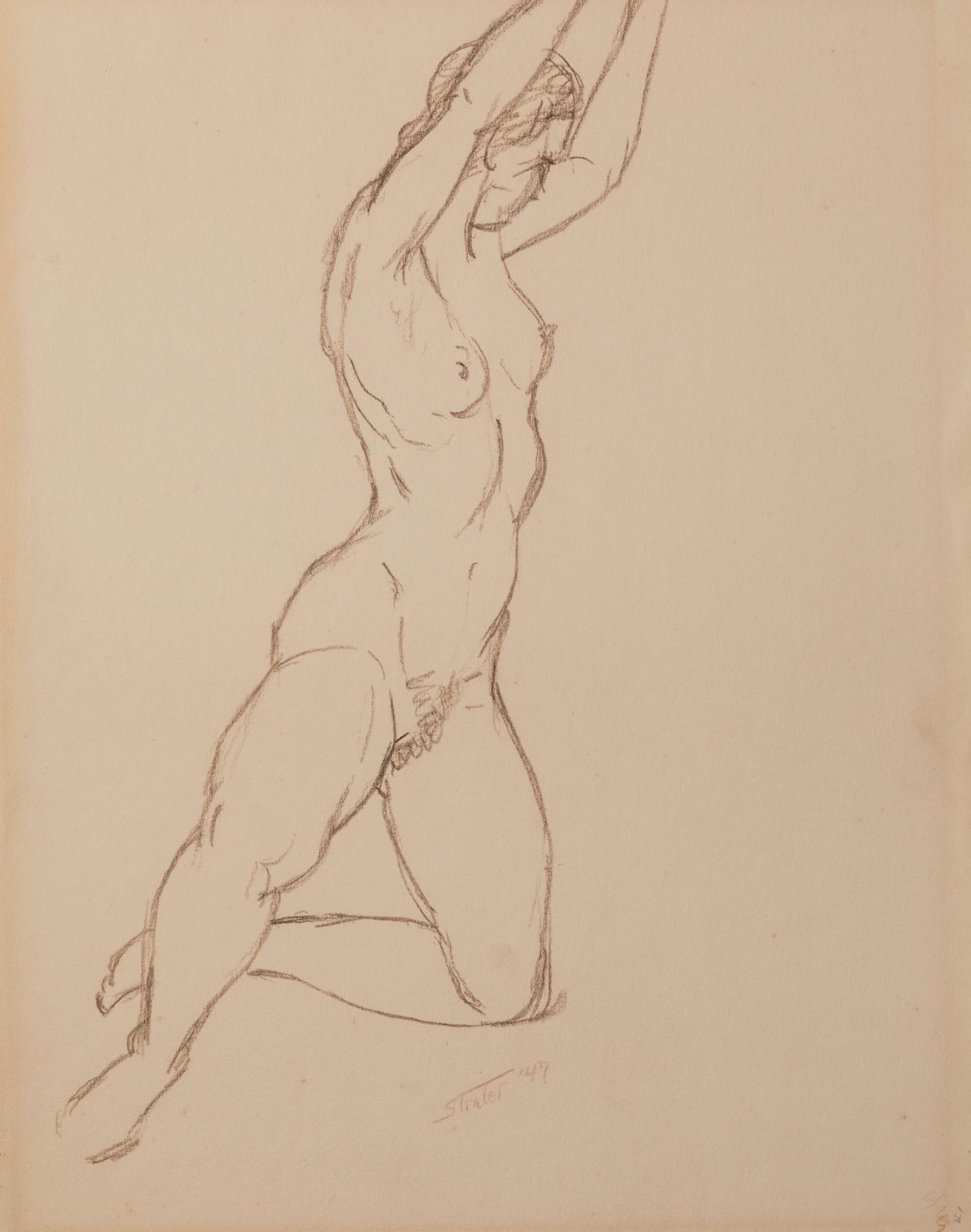 Henry Strater, (American, 1896-1987), A group of four works: San Francisco Pianist, Figure Study, Sea Captain's Daughter, and Burlesque