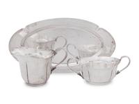 An American Arts & Crafts Silver Three-Piece Creamer and Sugar Set