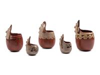 Family of Figural Maricopa Pottery Jars