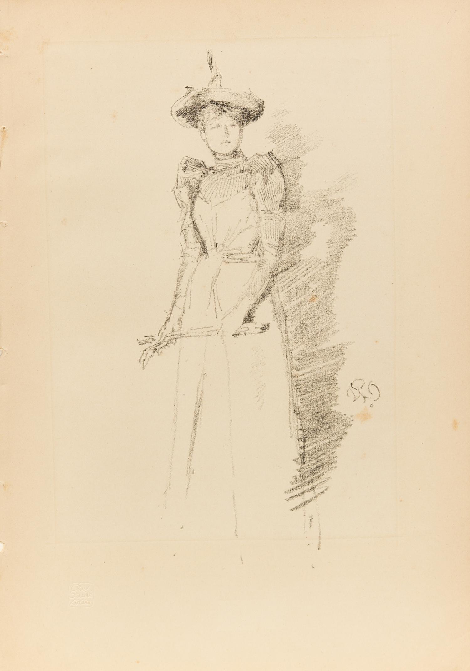 James Abbott McNeill Whistler, (American, 1834-1903), a group of 7 lithographs including Firelight – Joseph Pennell, No. 1, 1896 (3); T