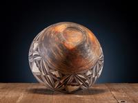 Acoma Polychrome Pottery Olla