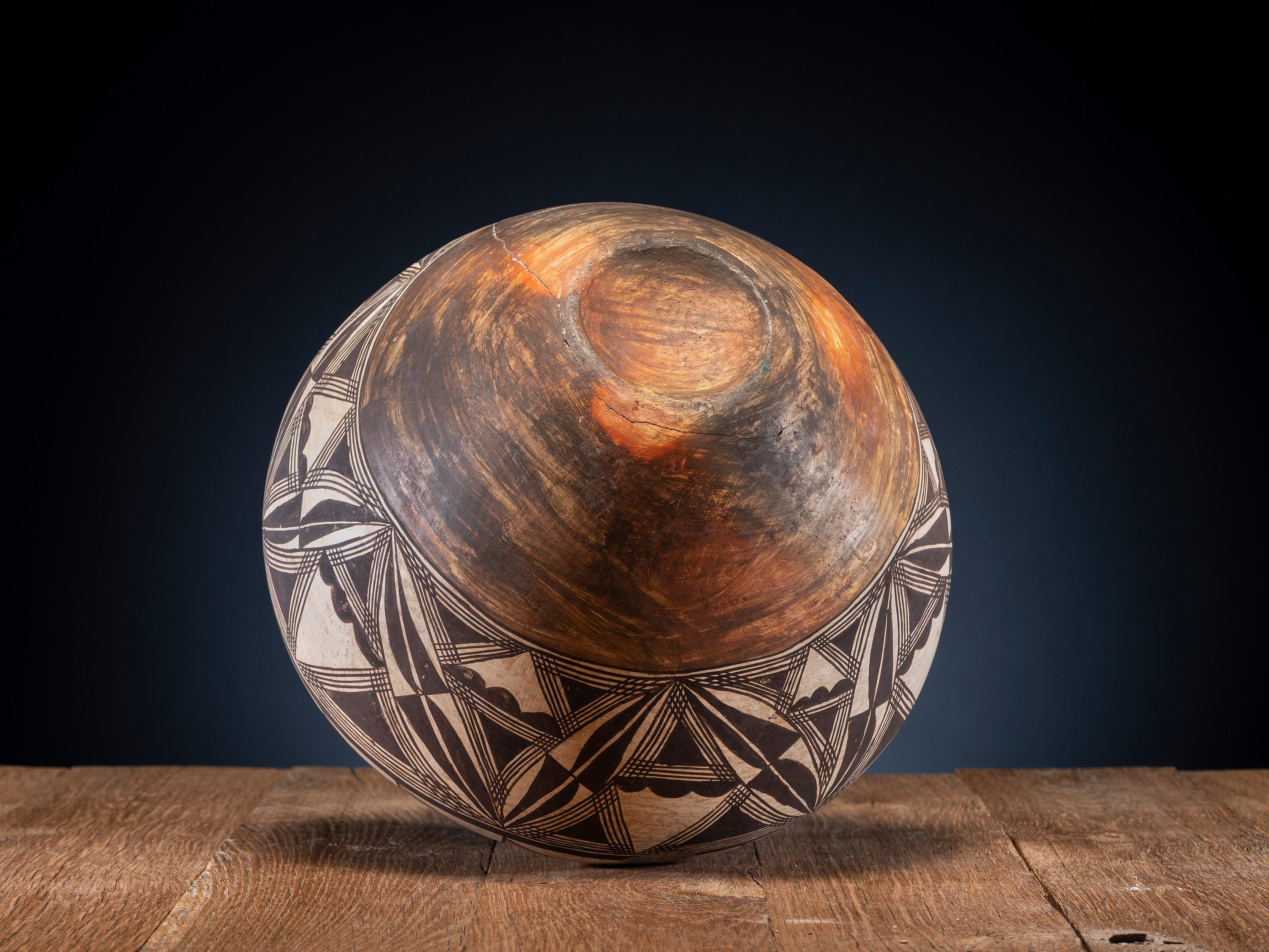 Acoma Polychrome Pottery Olla