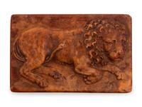 A Carved Burlwood Box