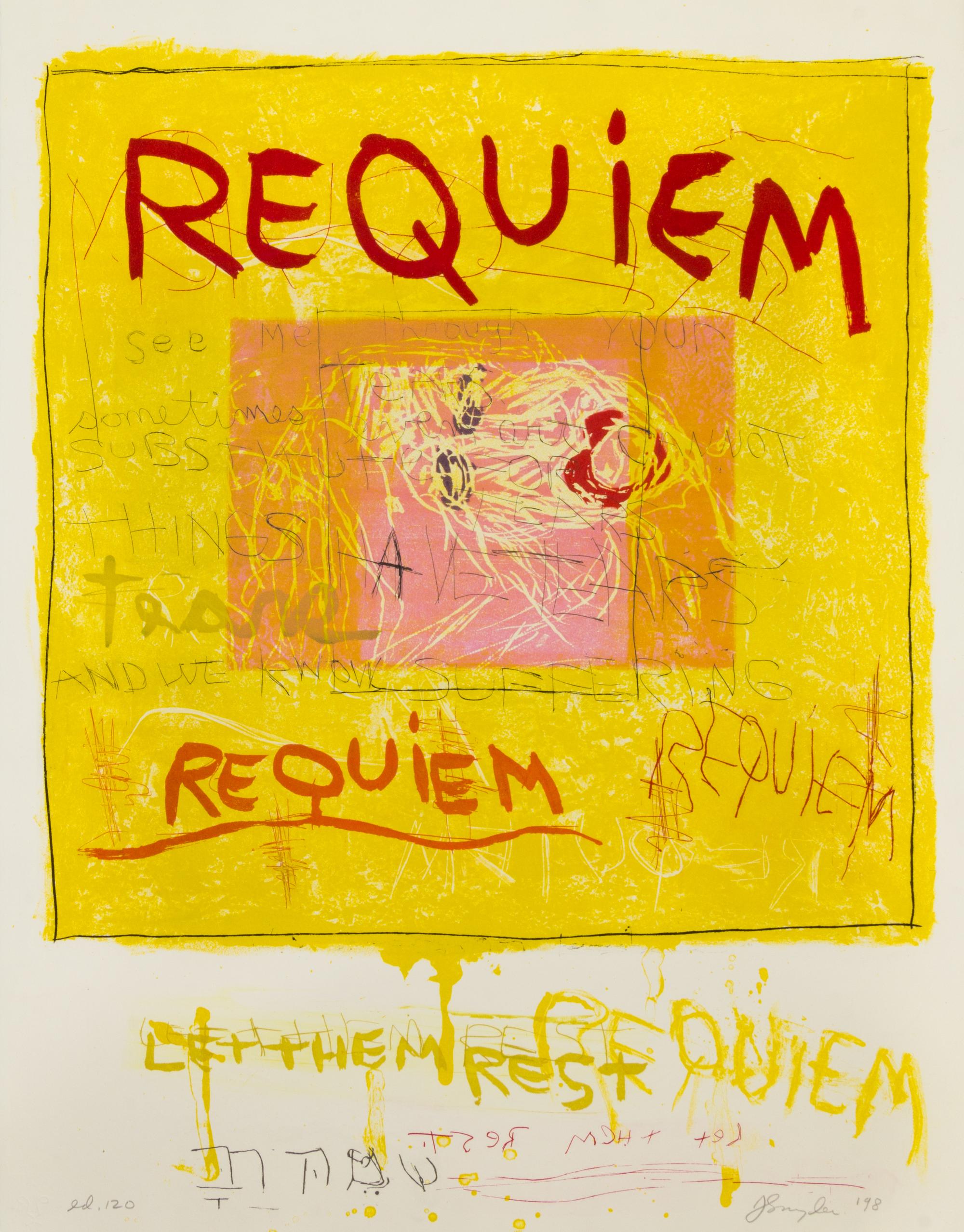 Joan Snyder, (American, b. 1940), Requiem, 1998
