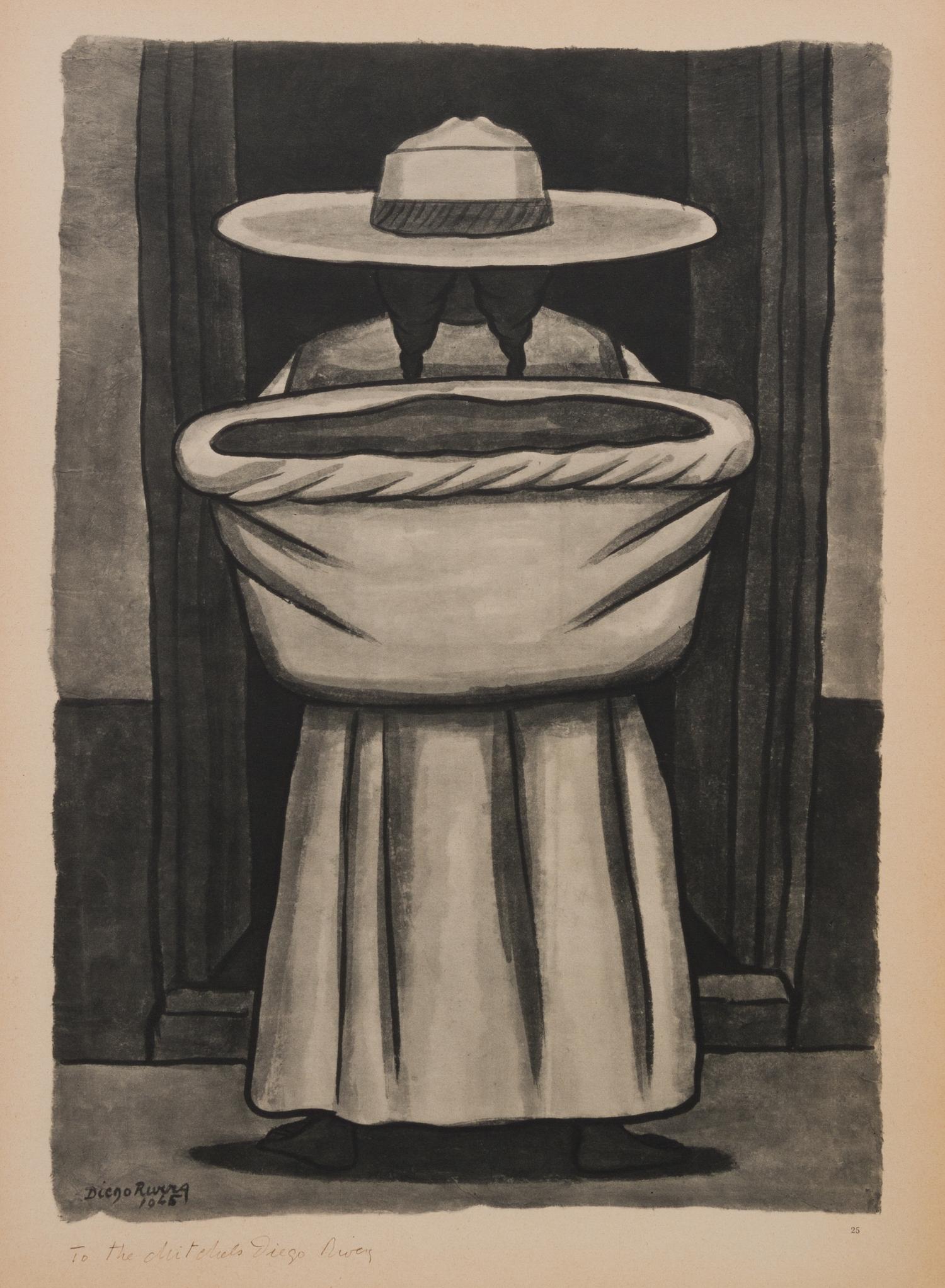 After Diego Rivera, (Mexican, 1886-1957), Acuarelas, 1935-1945 (portfolio of 19 of 25 lithographs with original jacket)