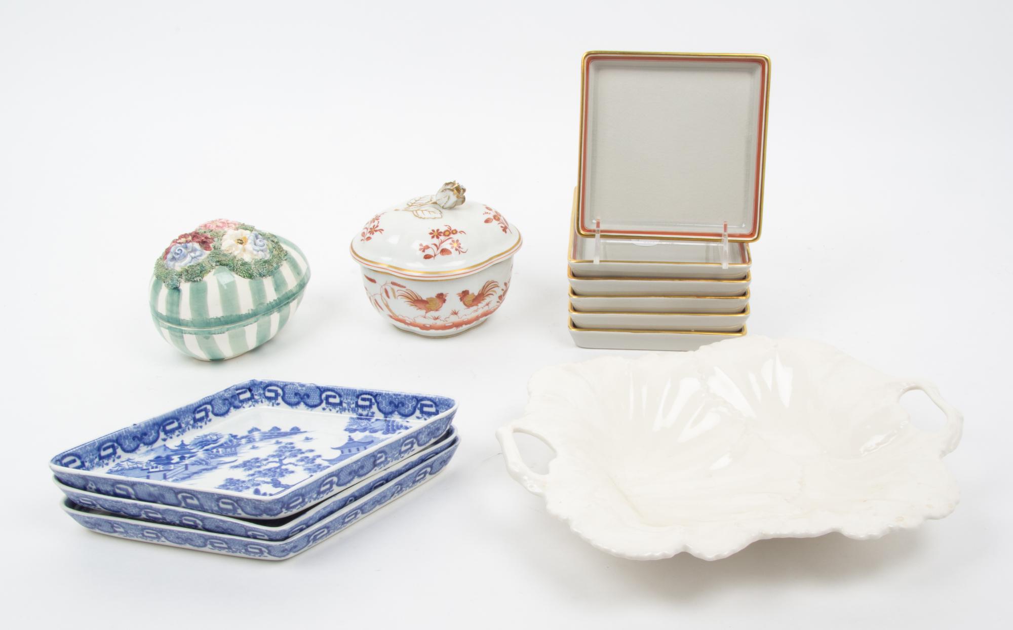 A Group of Ceramic Table Articles — 19TH AND 20TH CENTURY