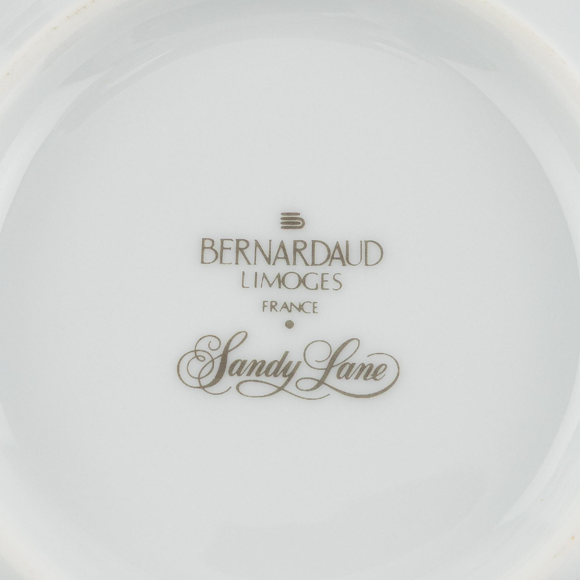 A Bernardaud Limoges Sandy Lane Porcelain Dessert Service