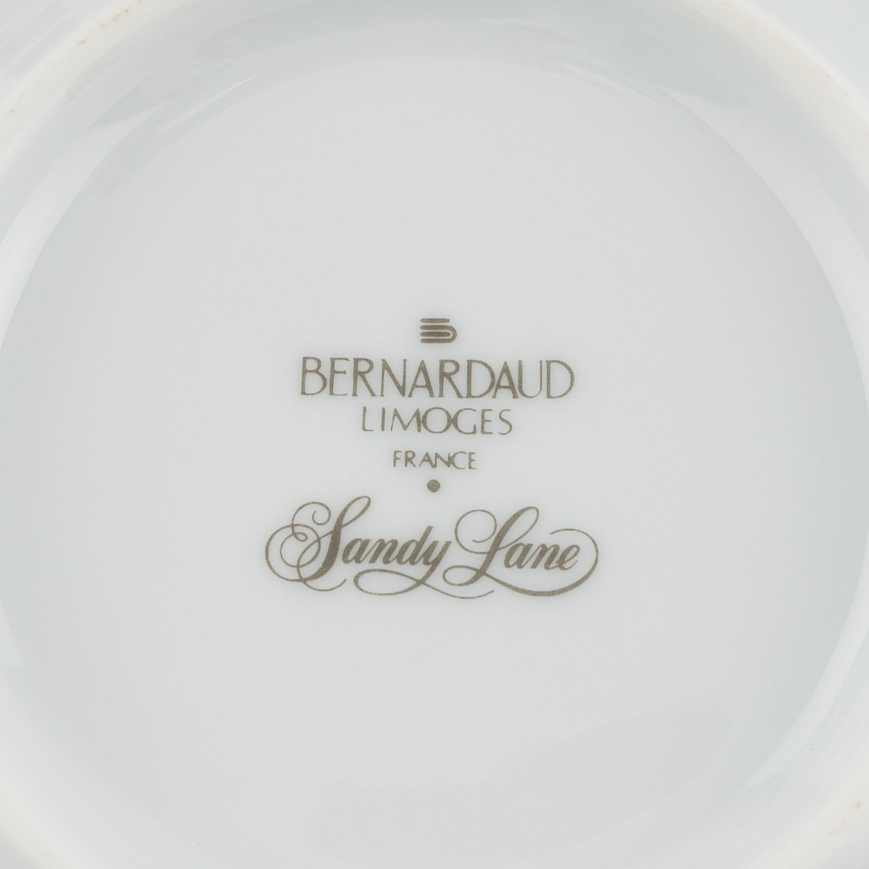 A Bernardaud Limoges Sandy Lane Porcelain Dessert Service