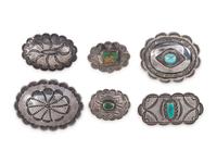 Navajo Stamped Silver Pins / Brooches