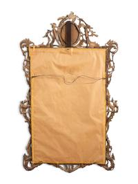A Chinese Chippendale Giltwood and Etched Mirror