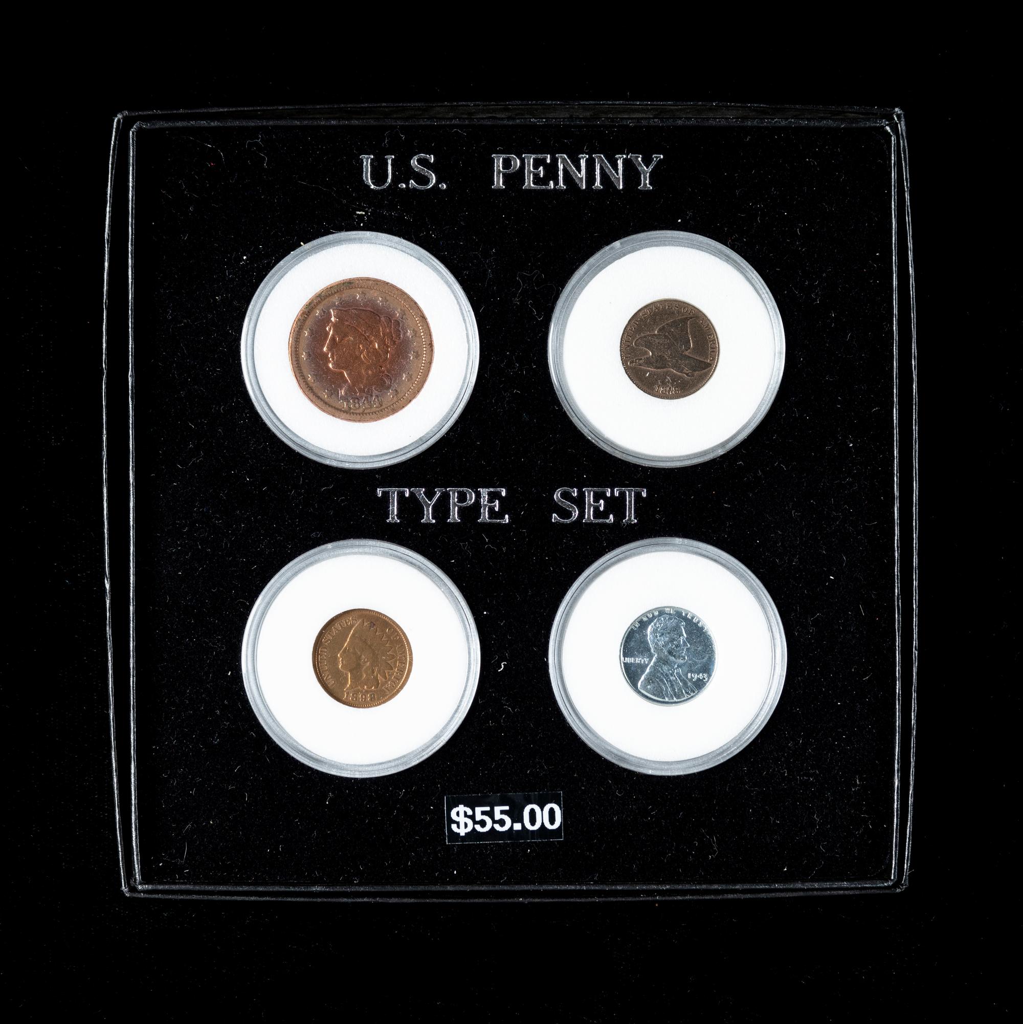 A Collection of 1c Coins