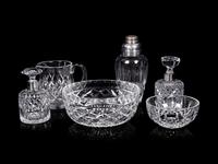 A Group of Waterford and Other Cut Glass Articles