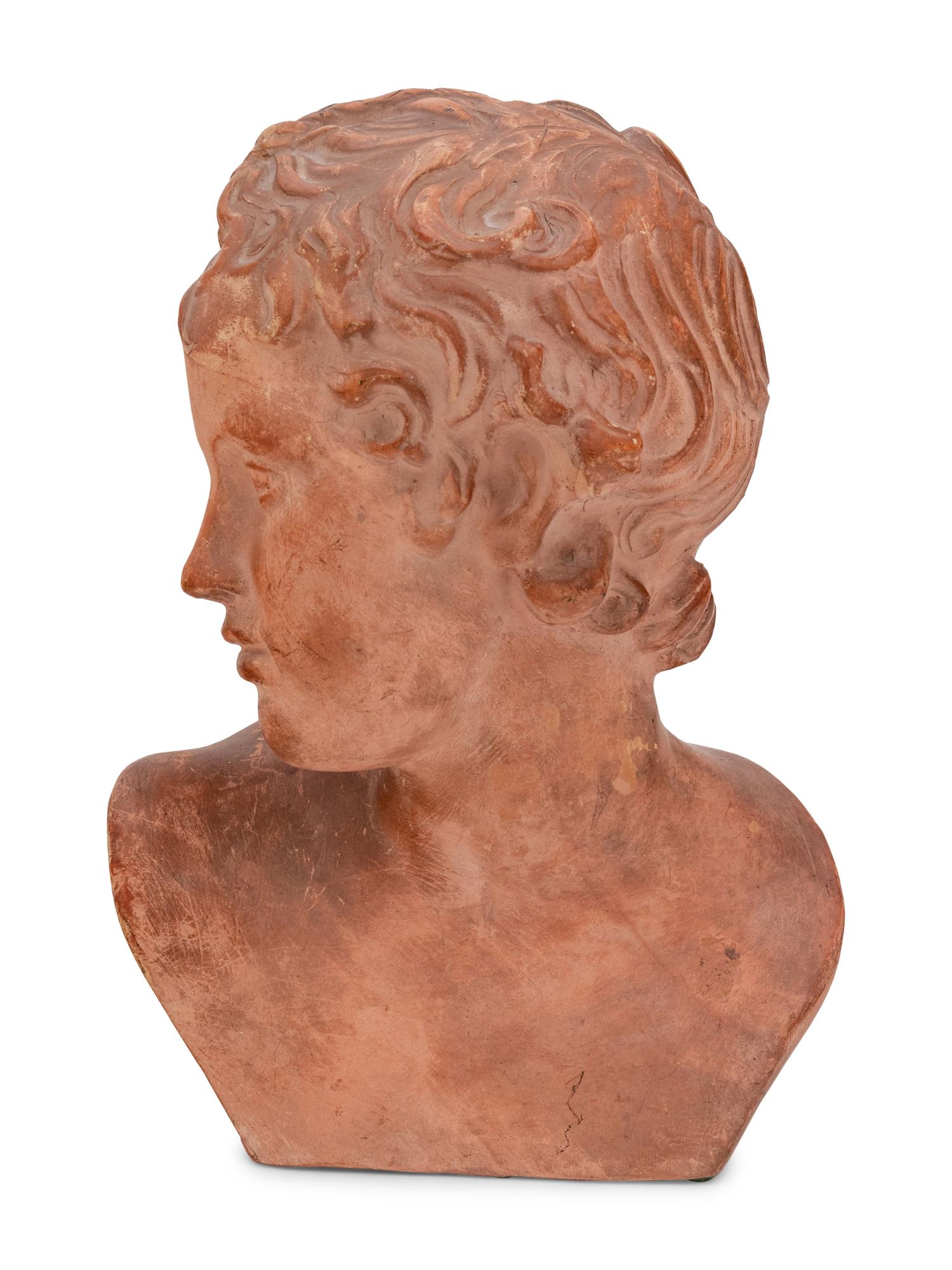 A Continental Terra Cotta Bust