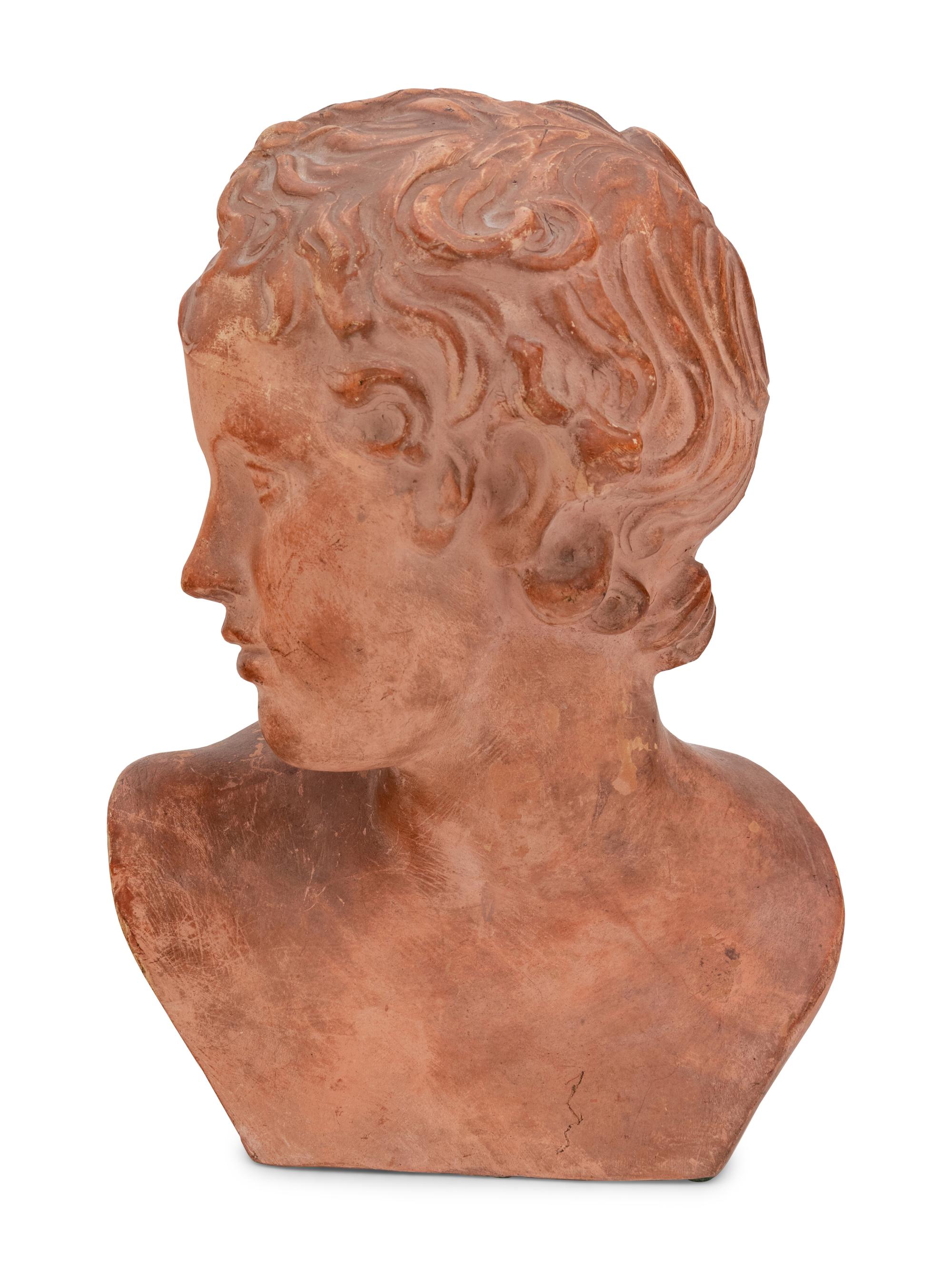 A Continental Terra Cotta Bust