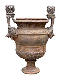 A French Neoclassical Bronze Garden Urn