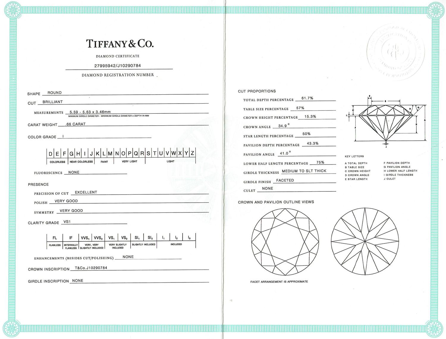 TIFFANY & CO., DIAMOND RING