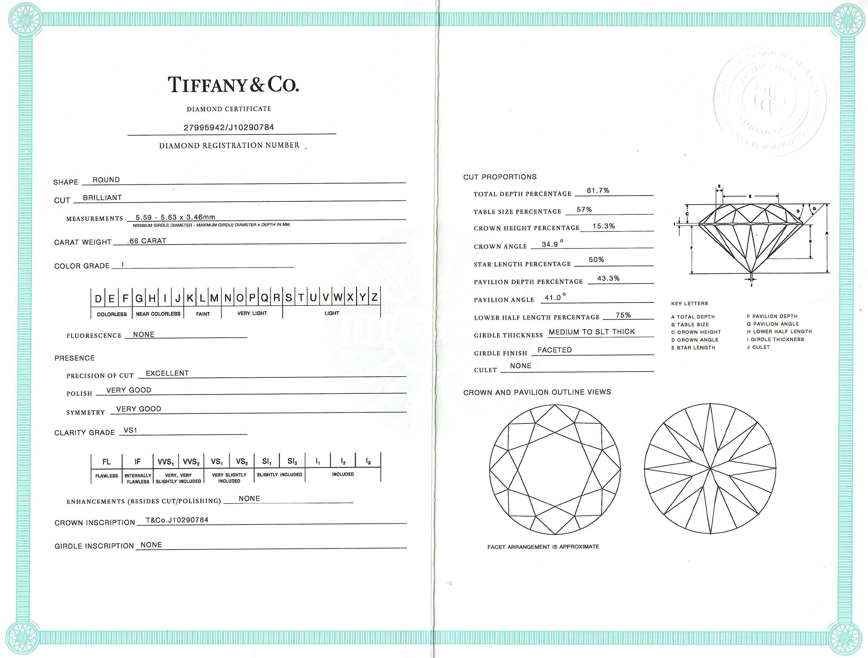TIFFANY & CO., DIAMOND RING