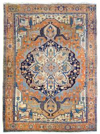 A Heriz Carpet, 12 feet 1 inch x 9 feet 9 inches.