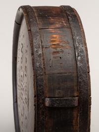 [CIVIL WAR]. Confederate canteen captured at Port Hudson by Sergeant Charles F. Waldron, Co. C, 24th Maine Infantry Regiment.