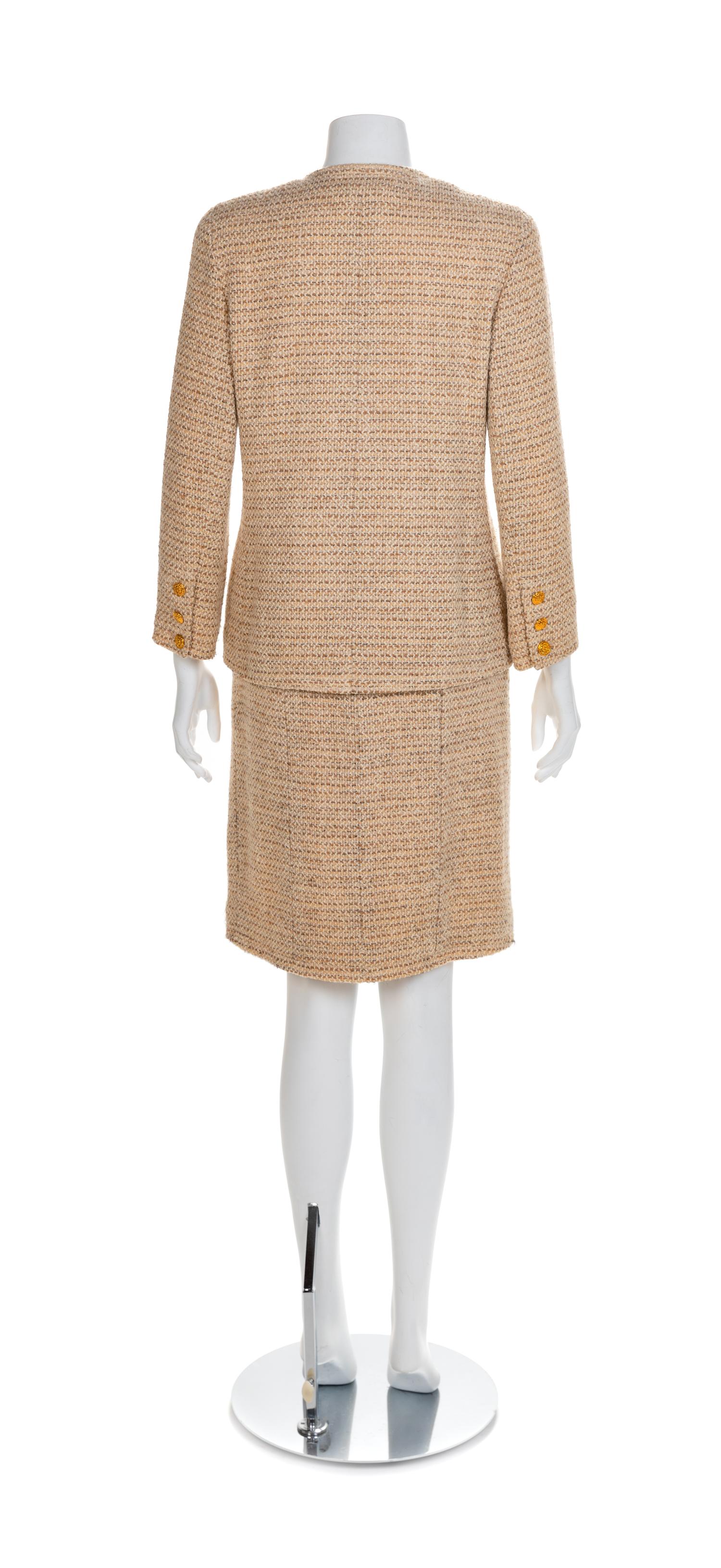 Chanel Jacket and Skirt, 1990-2000s Size label: 38