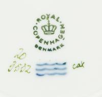Fourteen Royal Copenhagen Flora Danica Porcelain Bread Plates